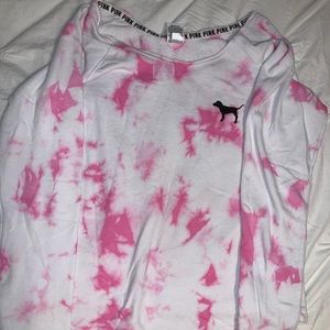 Off the Shoulder Tie-Dye sweater